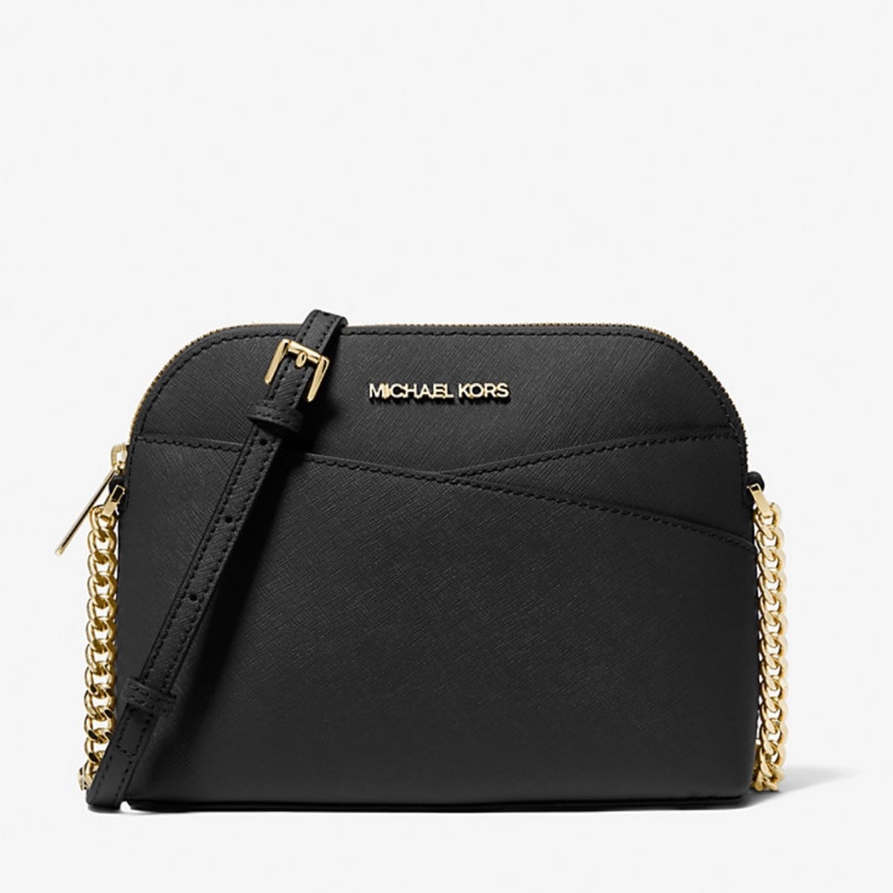 Michael Kors Jet Set Travel Medium Dome Crossbody XCROSS XBODY Bag
Black 
NWT